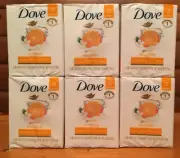 Lot of (6) Dove Go Fresh Revitalize Beauty Bar Mandarin and Tiare 2 bar pk 8 oz.