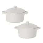 2 Pcs Chili Stew Bowl French Onion Soup Bowl Ceramic Soup Bowl Porcelain Ramekin