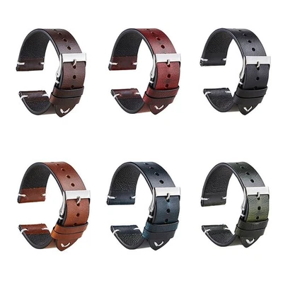 Vintage Oiled Leather Watch Straps Compatible with the Kogan Hybrid+ Smart Watch