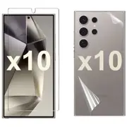 10 Set Tempered Glass Screen Protector for Samsung Galaxy S24 ULTRA Front and Back Soft Film