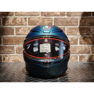 任我行騎士部品 AGV K6 素色 Petrolio Matt 消光石油綠 全罩式安全帽 K-6