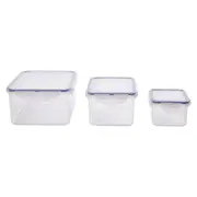 Lock & Lock Classic 3 Piece Rectangular Container Set - Robins Kitchen