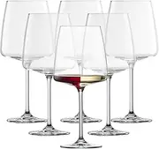 Schott Zwiesel Tritan Crystal Glass Sensa Collection, Burgundy Red Wine Glass, Set of 6, 24 Ounce