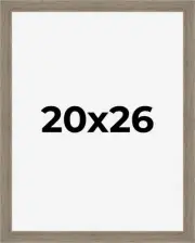 20x26 Frame Gray Barnwood Rustic Solid Wood Picture Frame | 1.5 Inch Moulding Wi