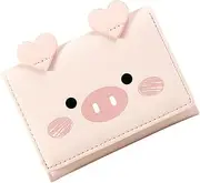 [ANDRESLAD] Bowknot Wallet for Women Fashion Pu Multi-Card Money Bag Cartoon Design Compact Stylish