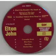 KARAOKE ELTON JOHN SINGER'S DREAM -9001 CD+G W/BACKGROUND TRACKS NEW