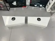 Pair of WHITE Aluminium Under Tray Underboay Ute Truck Tool Box 950 x 200x 440