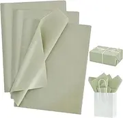 BEISHIDA 100 Sheets Sage Green Tissue Paper, Wrapping Paper, Tissue Paper for Gift Bags, 14"x20"Gift Wrap Tissue Paper Bulk for DIY Crafts Gift Wrapping Birthday Wedding Holiday Paper Flowers