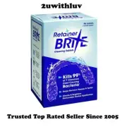 RETAINER BRITE CLEANING TABLETS 8 / 16 / 32 / 64 / 96 DENTAL ORAL CARE TABS