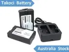 Battery and Charger for Ring Doorbell 2/3/4 Stick Up Camera 6400mAh 2-Pack