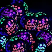 Birthday Balloons Radium 10Pcs Glow in the Dark balloons Disco Night Party Decor