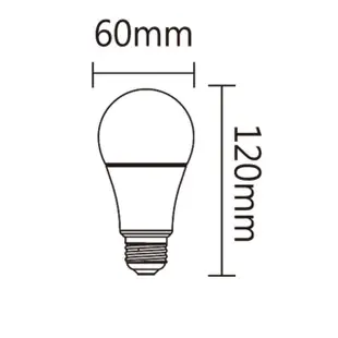 【DanceLight 舞光】5入組 12W LED無段調光燈泡 E27 全電壓 調亮度 檯燈(黃光 3000K 適用TRIAC旋鈕式調光)