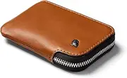 [Bellroy] Card Pocket (Small Leather Zipper Card Holder Wallet, Holds 4-15 Cards, Coin Pouch, Folded Notes) - Caramel