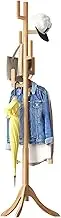 Coat Rack Freestanding, Bamboo Cactus Coat Tree, Adjustable Height Wooden Coat Stand with 6 Hooks, kids coat rack, Used In The Bedroom Living Room, Office To Hang Clothes, Hats, Bags