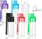 Yamobi 6 Doser for Powder with Mini Funnel and Mini Spoon, Spice Jars with Spoon, Camping Spice Set for Spices and Flavour Powder, Ideal for Camping