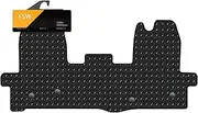 FSW - Tailored Mats - Fits Ford Transit 2016-On - 1 Piece Front Mat - Black Trimming - 3mm Heavy Duty Rubber - Anti Slip Van Floor Mat, Anti Slip Backing - 1Pc Rubber Floor Mat - Van Accessories