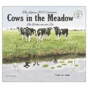 Legacy 2025 Calendar Cows In The Meadow Calender Fits Wall Frame