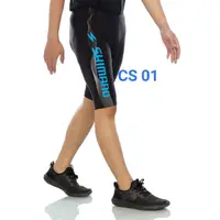 在飛比找蝦皮購物優惠-Shimano 藍色泡沫填充緊身自行車褲 M