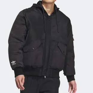 Adidas Padded MA JKT 男款 黑色 CNY 新年 龍年 保暖 連帽 運動 休閒 外套 IX4232