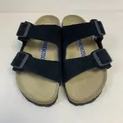 Birkenstock New w/ Box Arizona Midnight Suede Soft Footbed Narrow Select Size