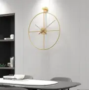 Gold Wall Clock Shop Wall Clock Kitchen Deco Wall Clock Silent Hotel Large Clock