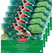 Derwent 12 Sheets Academy Artist Acryclic Paint Pad Landscape (A3) [5 Pack]