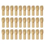 30pcs 1.2mm Brass Drill Chucks Collet Bit Sets for Rotary Tools, 4.3mm Shank