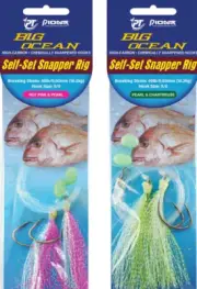 Pioneer Big Ocean Self Set Pre Made 40lb Snapper Fishing Rig - Choose Size Colou