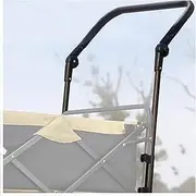 Universal Folding Wagon Push Handle Attachment (19 7/8 Inch/50.5cm Outer Width and 18 3/4 Inch/47.5cm Inside Width)-Adjustable Push/Pull Bar for Garden Carts,Can be Fixed on 0.6in/1.5cm Square Tube
