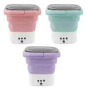 Mini Foldable Washing Machine Noiseless Laundry Bucket Washer US Plug Hot