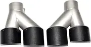 Compatible For BMW 3 Series G20 G28 Black Carbon Fiber Exhaust Tip Car Exhaust Parts