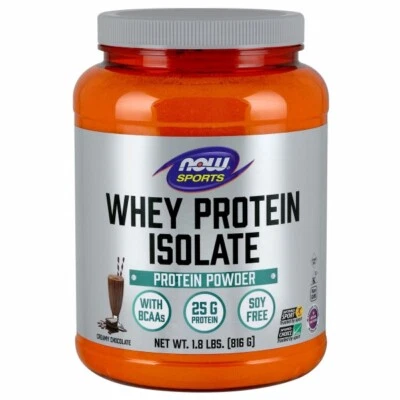 Whey Protein Isolate Dutch Chocolate, 1.8 lbs By Now Foods