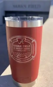 Yeti Rambler 20oz Tumbler White NICK SABAN FIELD BRYANT DENNY ALABAMA SOLD OUT