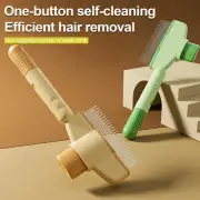 Pet Hair Removal Comb Flea Comb,Cat Grooming Brush with Release Button