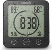 Shower Timer Waterproof Bathroom Timer, Wall Clock with Alarm, Digital Kitchen T