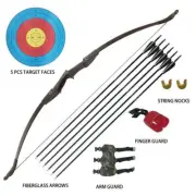 Recurve Bow Arrow Set 30 40 Lbs Takedown Bows With Arrows Target Left Right Hand