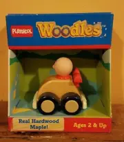 Vintage 1987 Playskool Woodles Wooden Police Car - NIP