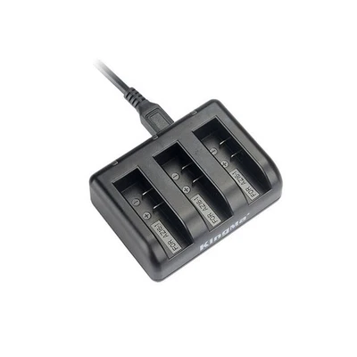 AZ16-1 3-Channel Battery Charger Charging Dock For Xiaomi Yi 4K II Action Camera