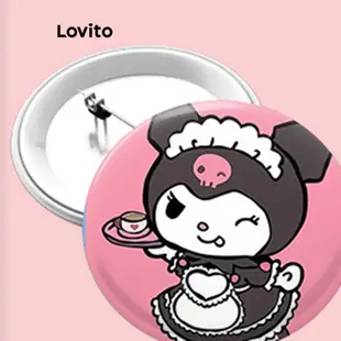 Lovito 女式可愛卡通圖案胸針 LFA09138
