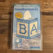 The Beadery Craft Products “Baby Blue” Tissue Box Cover Kit.