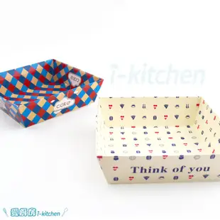 包裝盒 透明蓋盒 10入 含蓋子 正方形 漢堡盒 食品盒 蛋糕盒 點心盒 大福盒 紙盒 【愛廚房】