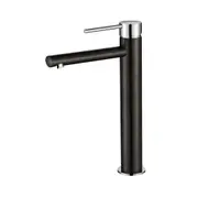 Modernnational Star Mini Gunmetal And Chrome Solid Brass High-Rise Basin Mixer