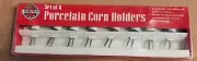NOS Vintage Norpro Ceramic Sweet Corn on Cob Holders Set of 8 Free Shipping