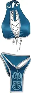 [Alleyon] Anime Swimsuit Womens Two Piece Bathing Suit Cosplay Bikini Set Swimwear