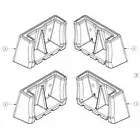 Bailey Ladder Replacement Foot Kit Suits Double Sided and Dual Purpose Ladders