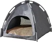 Teepee Tent for Pets - Dog and Cat Tent, Foldable Pet House, Kennel, Cosy Cave, Washable Bed - 42 x 42 x 38 cm