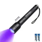 395nm UV Light Blacklight Zoomable Pet Urine Stains Tactical LED Flashlight AAA