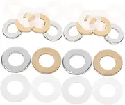 Vaguelly 1 Set Washing Machine Washer Spacers Metal Spacers Flat Washer Assortment Kit Replacement Washers Round Flat Washers M10 Electrical Appliance Commercial White Zinc Plating