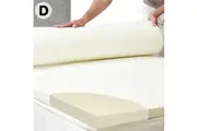 Laura Hill High Density Mattress foam Topper 7cm - Double