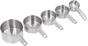 Stackable Stainless Steel Measuring Cups with Scale for Kitchen Baking Tool